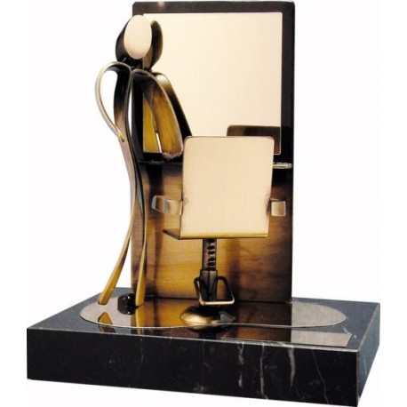 ESCULTURA DE PELUQUERO PARA TROFEO O REGALO