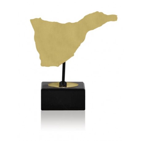 MAPA DE TENERIFE DE LATÓN. 3 TAMAÑOS