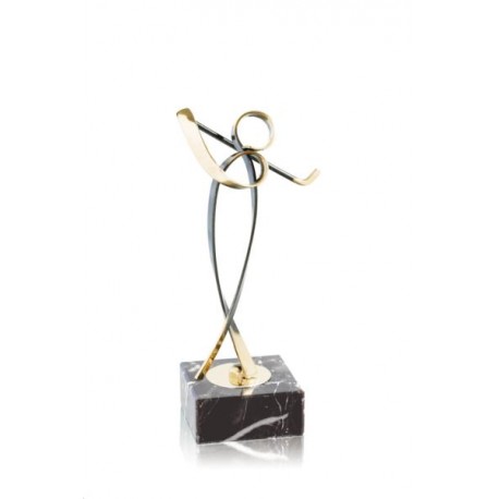 ESCULTURA TROFEO DE GOLF DE LATÓN. 3 TAMAÑOS