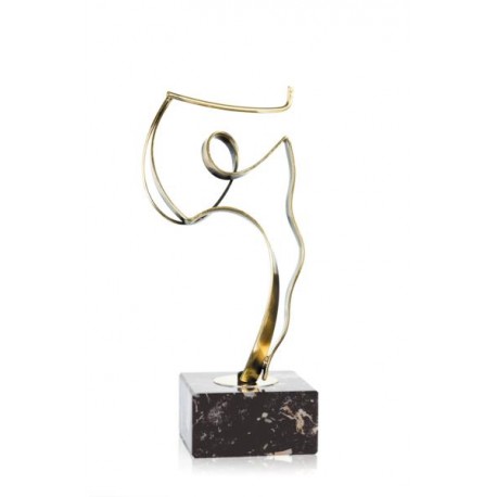 ESCULTURA TROFEO DE GOLF DE LATÓN. 3 TAMAÑOS