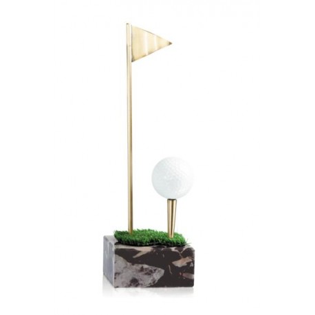 ESCULTURA TROFEO DE GOLF DE LATÓN. 3 TAMAÑOS
