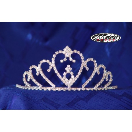 DIADEMA PARA MISSES BAÑO DE PLATA GR.