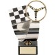ESCULTURA TROFEO DE MOTOR LATÓN. 3 TAMAÑOS