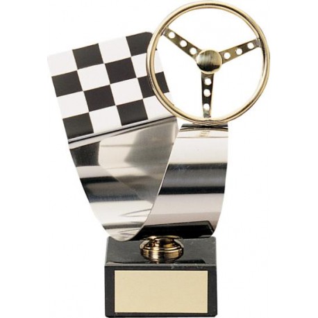 ESCULTURA TROFEO DE MOTOR LATÓN. 3 TAMAÑOS