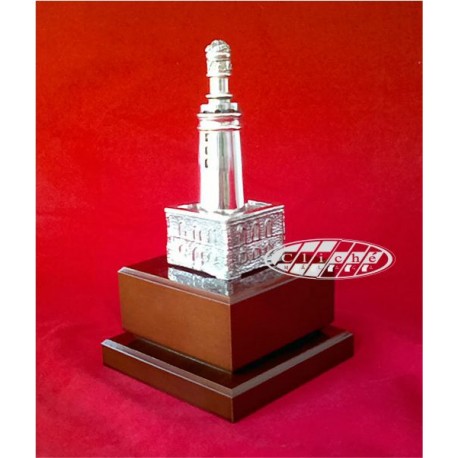 LA FAROLA DE MÁLAGA BRONCE B. PLATA 20.5 CM.