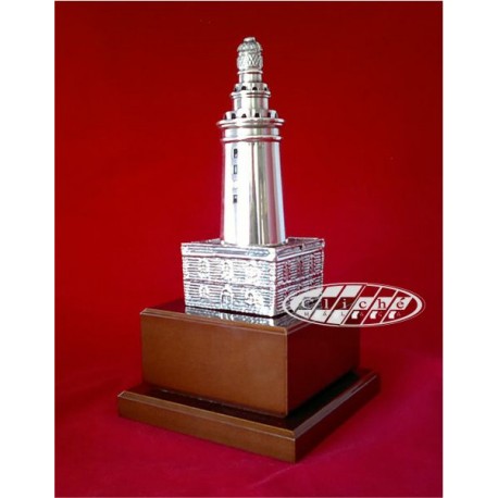 LA FAROLA DE MÁLAGA BRONCE B. PLATA 27 CM.