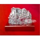LA MONTAÑA DE MÁLAGA BAÑO DE PLATA 19x15 CM.