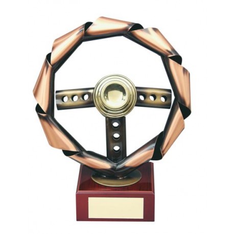 ESCULTURA TROFEO VOLANTE PREMIUM. 3 TAMAÑOS