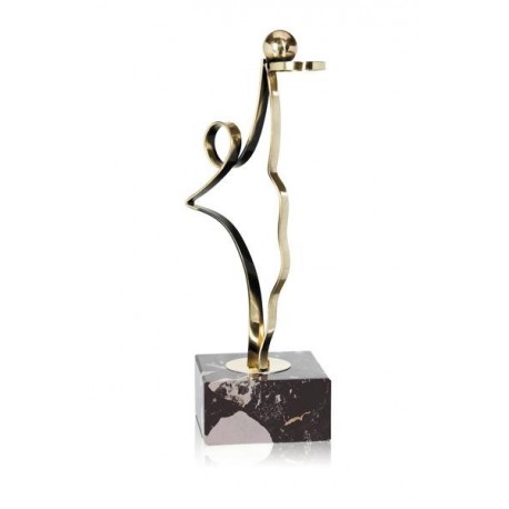 TROFEO DE BALONCESTO DE LATÓN. 3 TAMAÑOS