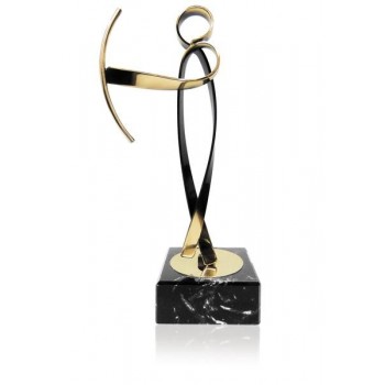 TROFEO DE TIRO CON ARCO DE LATÓN. 3 TAMAÑOS