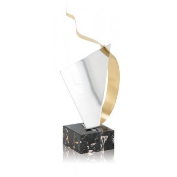 TROFEO DE DISEÑO DE MONTAJE ACERO. 3 TAMAÑOS