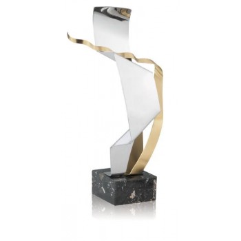 TROFEO DE DISEÑO DE MONTAJE ACERO. 3 TAMAÑOS