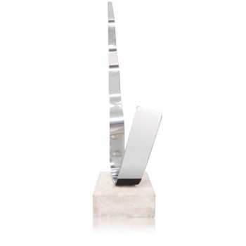 TROFEO DE DISEÑO DE MONTAJE ACERO. 4 TAMAÑOS