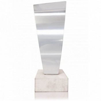 TROFEO DE DISEÑO DE MONTAJE ACERO. 4 TAMAÑOS