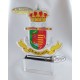TROFEO PERSONALIZADO EJ. ESCUDO COMANDANCIA NAVAL METACRILATO Y CRISTAL