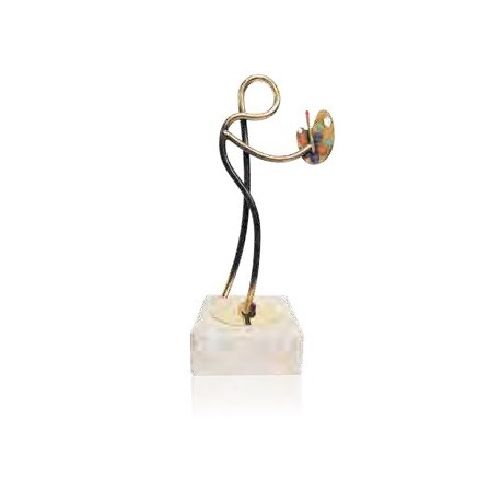 TROFEO DE PINTURA DE LATÓN. 3 TAMAÑOS