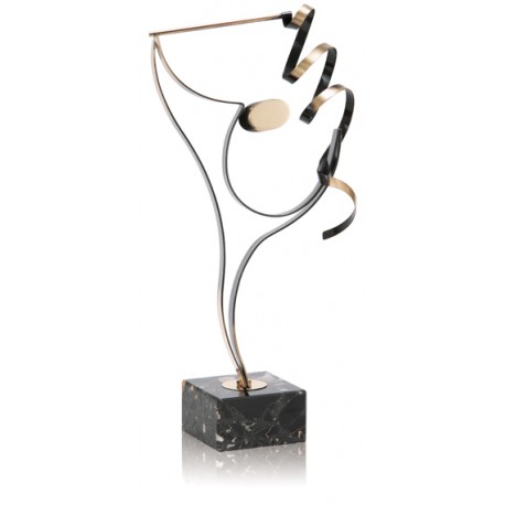 TROFEO DE GIMNASIA DE LATÓN. 3 TAMAÑOS